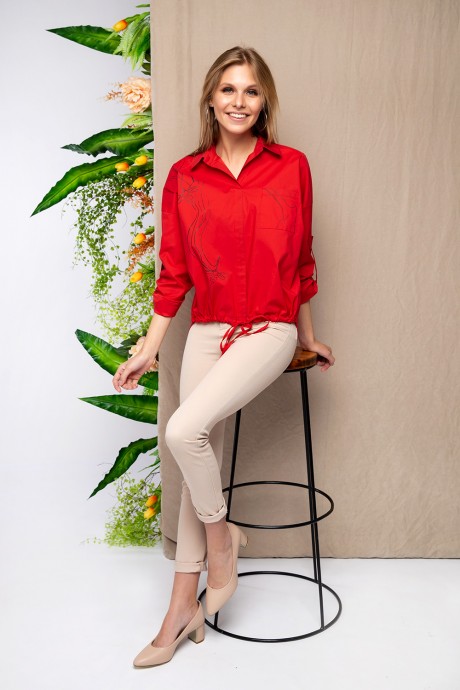 Блузка Daloria 6117 красный размер 42-46 #1