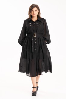 Платье KaVari plus size 1121 черный #1