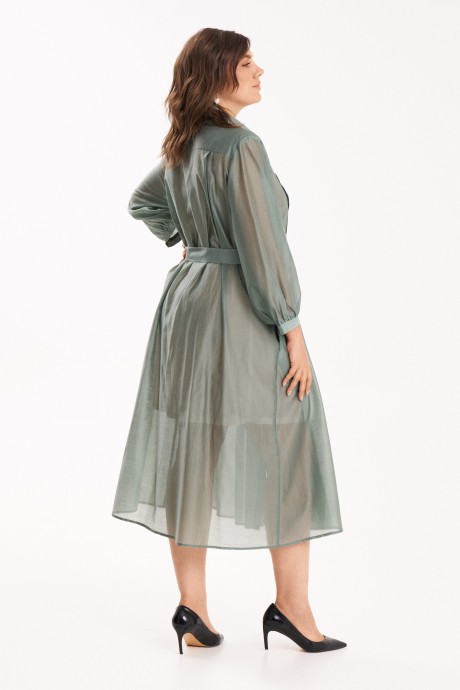 Платье KaVari plus size 1121 .1 бирюза размер 46-56 #4
