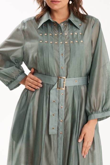 Платье KaVari plus size 1121 .1 бирюза размер 46-56 #6