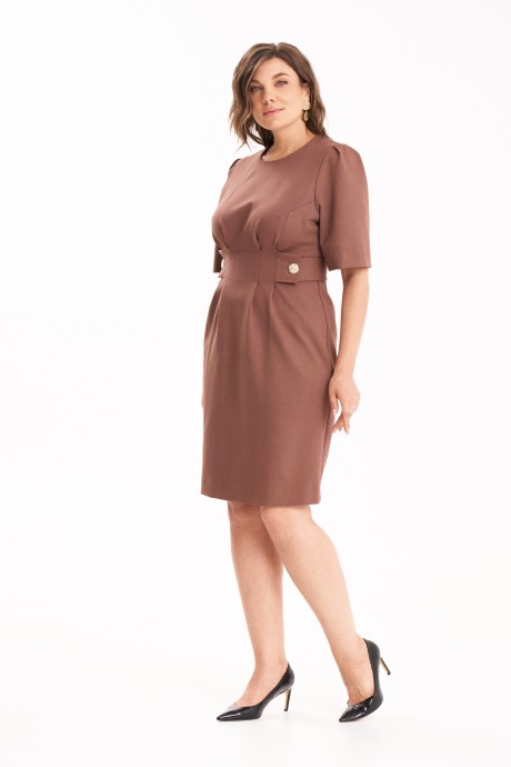 Платье KaVari plus size 1122 .1 коричневый размер 44-54 #2