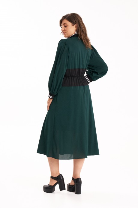 Платье KaVari plus size 1123 изумруд размер 44-54 #6