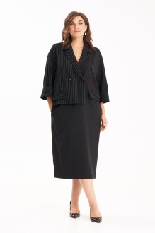 Платье KaVari plus size 1124 .1 черный #1