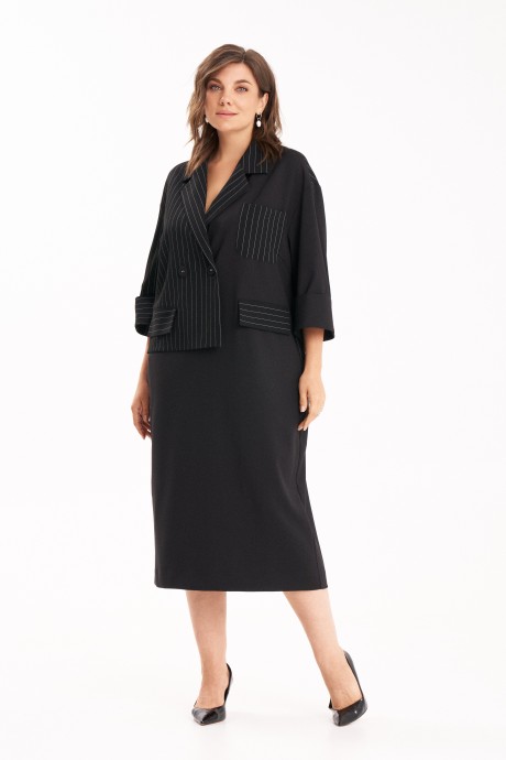 Платье KaVari plus size 1124 .1 черный размер 50-60 #2