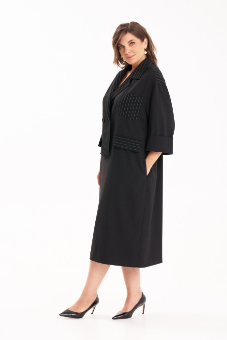 Платье KaVari plus size 1124 .1 черный размер 50-60 #5