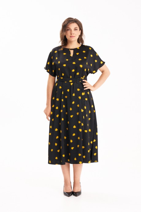 Платье KaVari plus size 1125 черный размер 44-54 #2