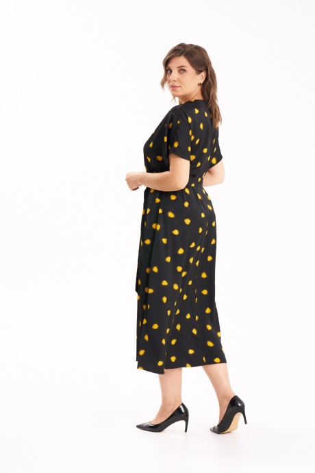 Платье KaVari plus size 1125 черный размер 44-54 #5