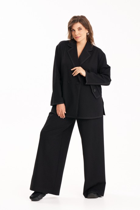 Костюм/комплект KaVari plus size 8049 двойка черный размер 48-58 #2