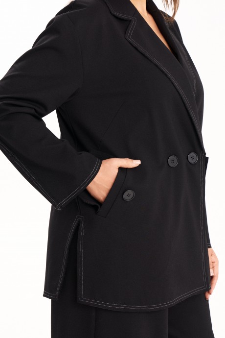 Костюм/комплект KaVari plus size 8049 двойка черный размер 48-58 #7