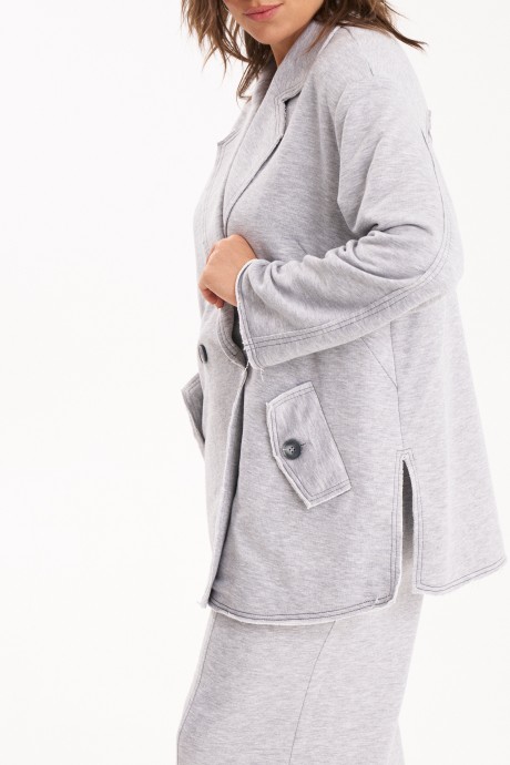 Костюм/комплект KaVari plus size 8049 двойка 1. серый размер 48-58 #5