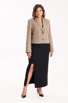 Костюм/комплект KaVari plus size 8050 двойка .1 бежевый, черный #1