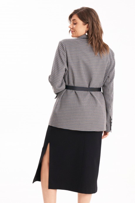 Костюм/комплект KaVari plus size 8051 двойка .1 серый, черный размер 44-60 #3