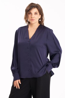 Блузка KaVari plus size 4022 синий #1