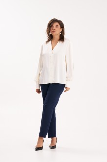 Блузка KaVari plus size 4022 .1 белый #1