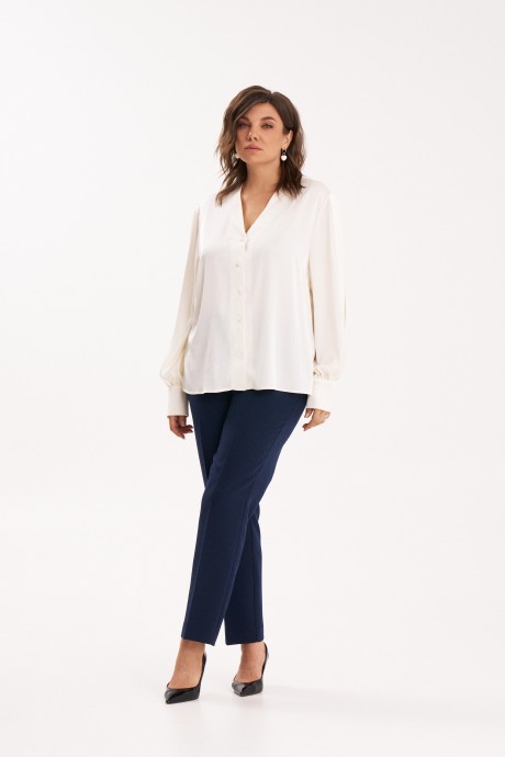 Блузка KaVari plus size 4022 .1 белый размер 46-56 #1