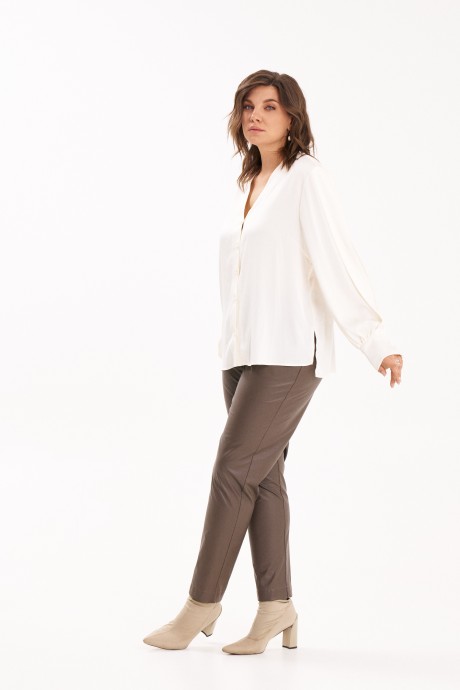 Блузка KaVari plus size 4022 .1 белый размер 46-56 #9