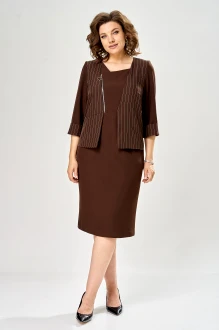 Платье KaVari plus size 1158 .2 коричневое