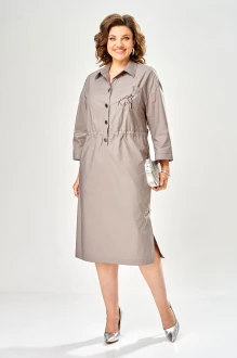 Платье KaVari plus size 1159 .1 серо-фиолетовое
