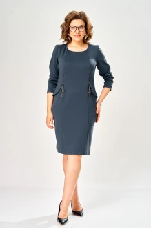 Платье KaVari plus size 1160 .1 синее