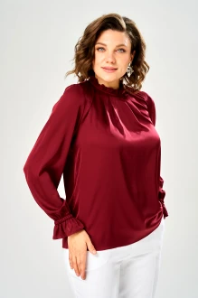 Блузка KaVari plus size 4035 .3 бордовая