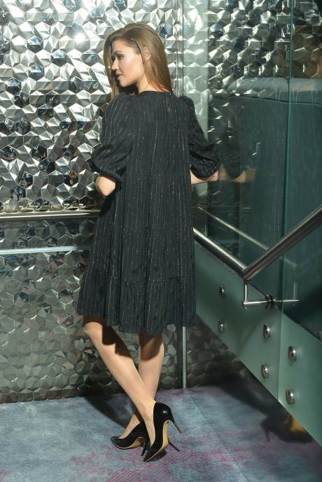 Вечернее платье Condra 4253 чёрный-серебристый размер 42-48 #3