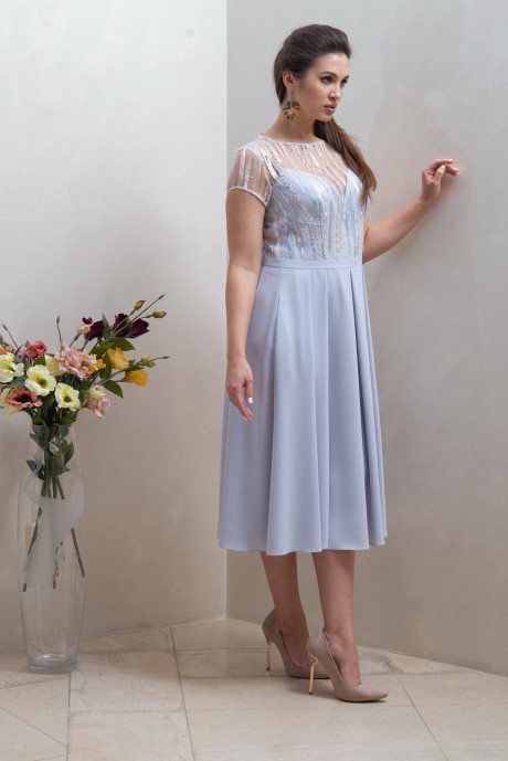 Вечернее платье Condra 4297 голубой размер 44-52 #3