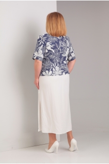 Diamant 1297 синие цветы с белым пл #2