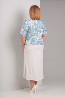 Diamant 1297 голубые цветы с белым пл #2