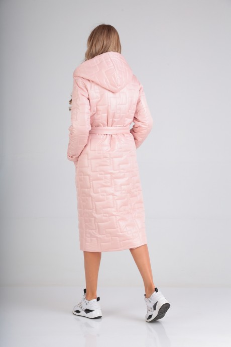 Пальто Diamant 1549 светло-розовый размер 46-56 #3