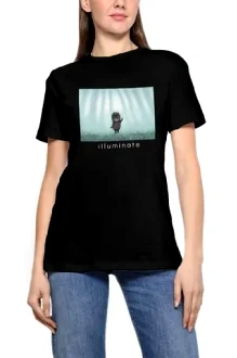 Футболка Dea Mia 5616 рис. 001 черная