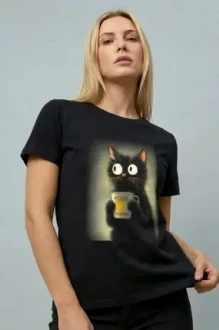 Футболка Dea Mia 5609 рис.35 черная